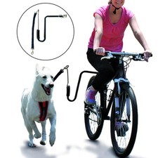 Dog Bike Leash Practical with Quick Connect Durability Easy Installation