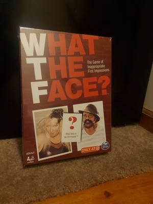 What The Face WTF First Impressions Card Game Adult 3+ Players Spin Master NEW