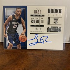 2017-18 Panini Contenders - Retail Rookie Ticket Signatures Ivan Rabb /75