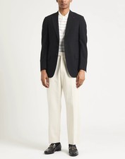 ISAIA BLAZERS MEN'S COTTON BLAZER WITH LOGO SIZE US 40 NEW