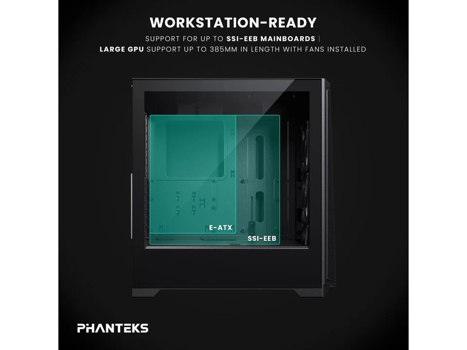 Phanteks Eclipse G370A, mid-tower Gaming Chassis, high airflow mesh, 3x M25 - Image 4 of 4