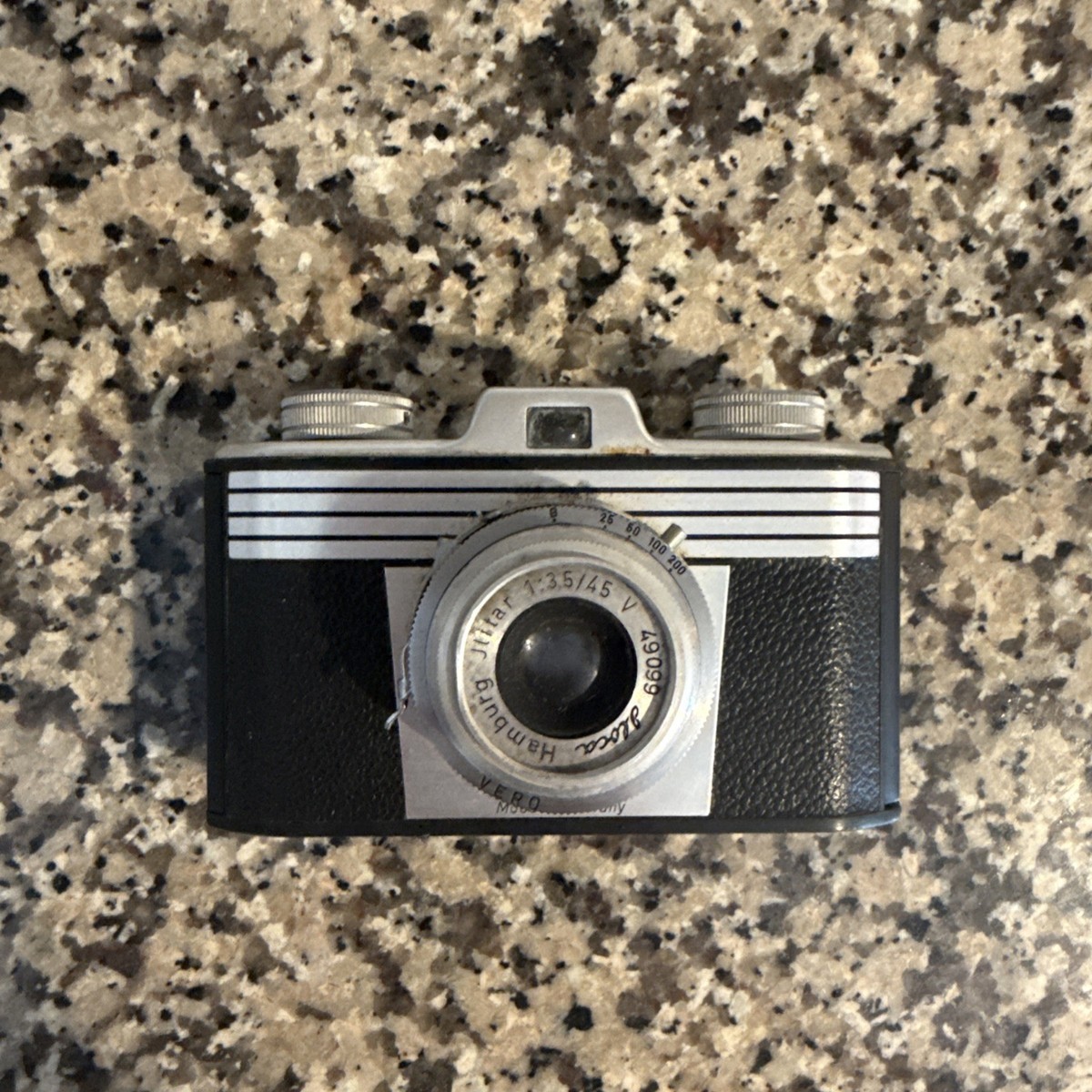 ILoca VEROフィルムカメラ　アンティーク vintage Iloca Quick-A camera, 35 mm film, 1952, made in Germany