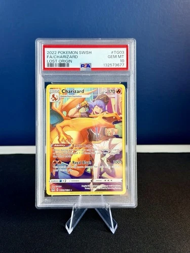 2022 Pokemon SWSH Lost Origin FA/Charizard #TG03 GEM MT PSA 10