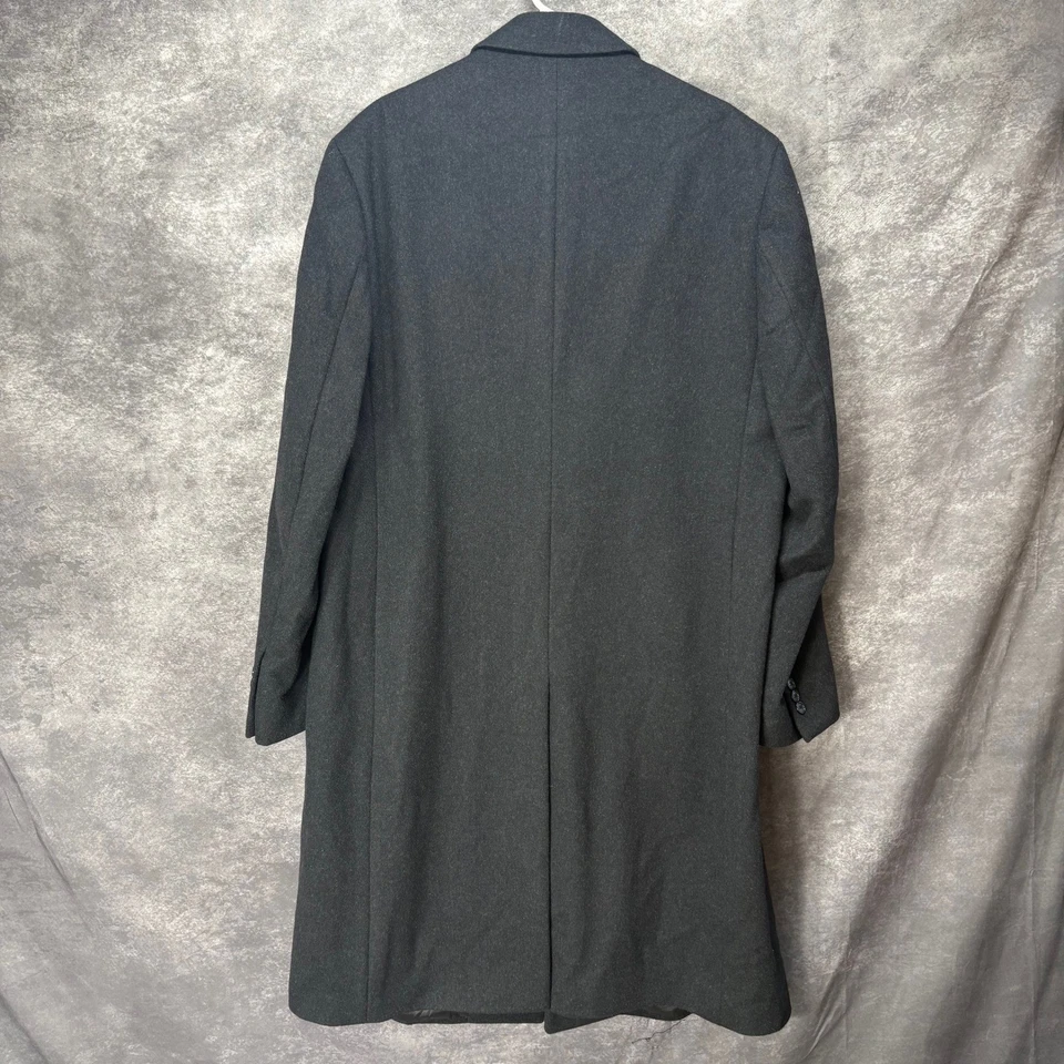 Jos A Bank 100% Wool Overcoat Mens Size 42L Long Dressy Classic Gentleman - Image 4 of 4