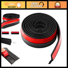 Universal 2.5m Car Front Bumper Lip Splitter Spoiler Rubber Skirt Protector Trim