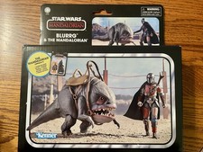 Star Wars Vintage Collection Blurrg and The Mandalorian 3.75  Action Figures