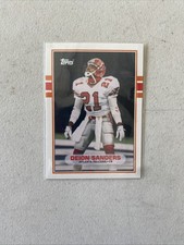 1989 Topps Traded - Deion Sanders #30T (RC) Rookie Card NM