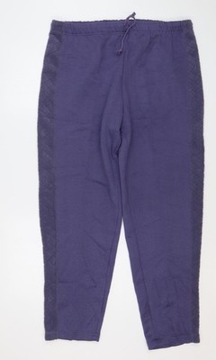 Emos Collection Damen Jogginghose Hose blau Acryl Größe XL L31 in Regular