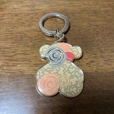 TOUS silver Bear Charm Keychain Accessory Cute Design Collectible colorful F619