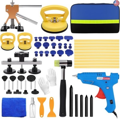 Avutrel 55Pcs Dent Puller Kit Professional Car Paintless Dent Removal Kit with