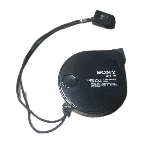 Sony AN-71 Compact Antenna Shortwave External Reel Clip-On SW MW LW Portable
