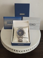 Seiko Men's SSC141 stainless steel solar-powered chronograph watch w/Box  Links