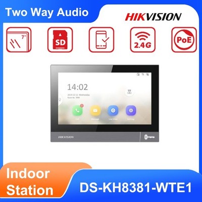 Hikvision DS-KH8381-WTE1 7'' TFT-Touchscreen KH8-Serie WiFi PoE-Innenstation