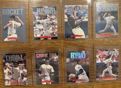 1993 Leaf Triple Play Nicknames- 8 Card Lot