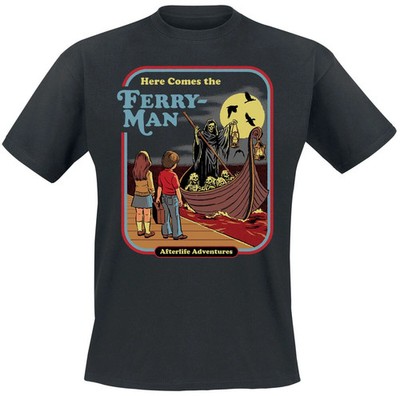 Steven Rhodes T-Shirt Herren Ferry Man schwarz