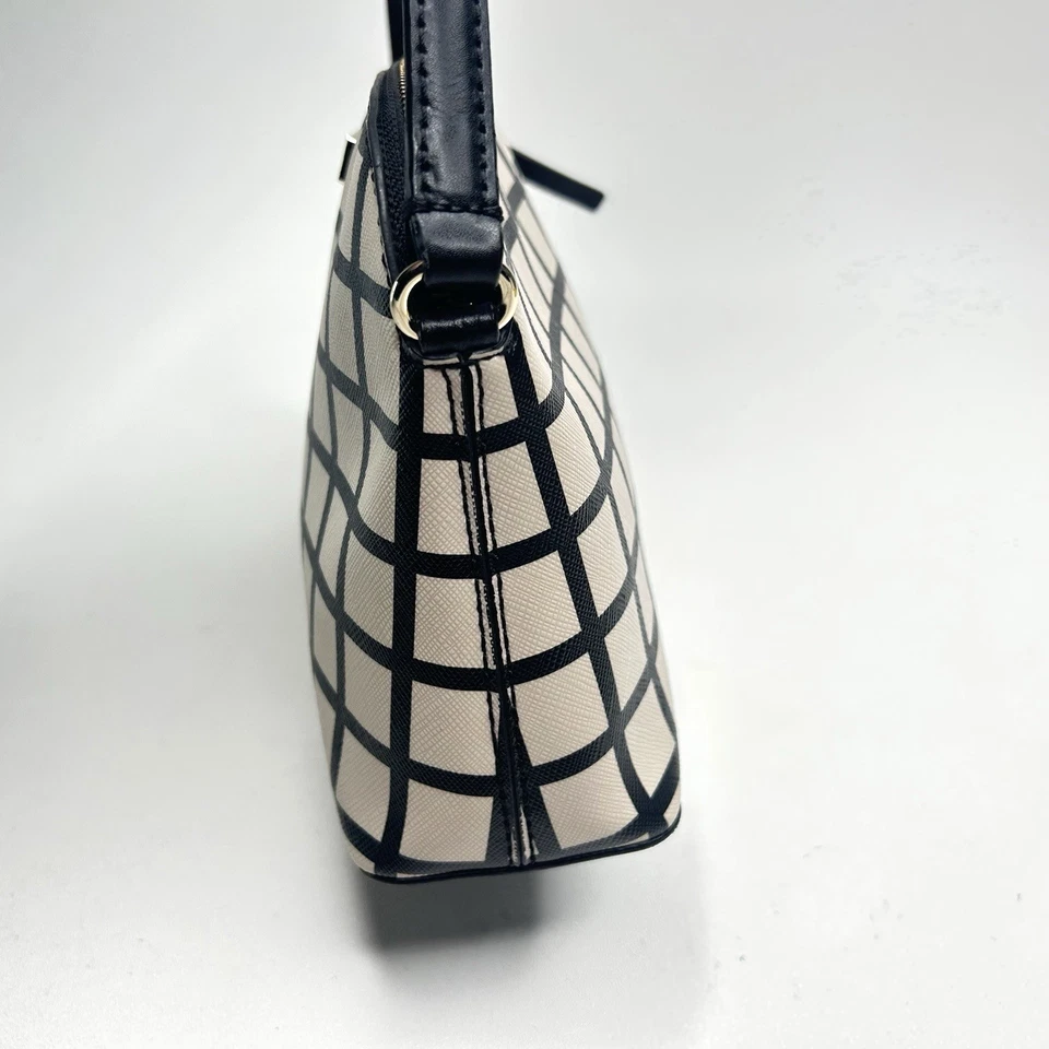 Kate Spade Brightwater Drive Hanna Crossbody Bag Black Cream Windowpane - Image 3 of 4