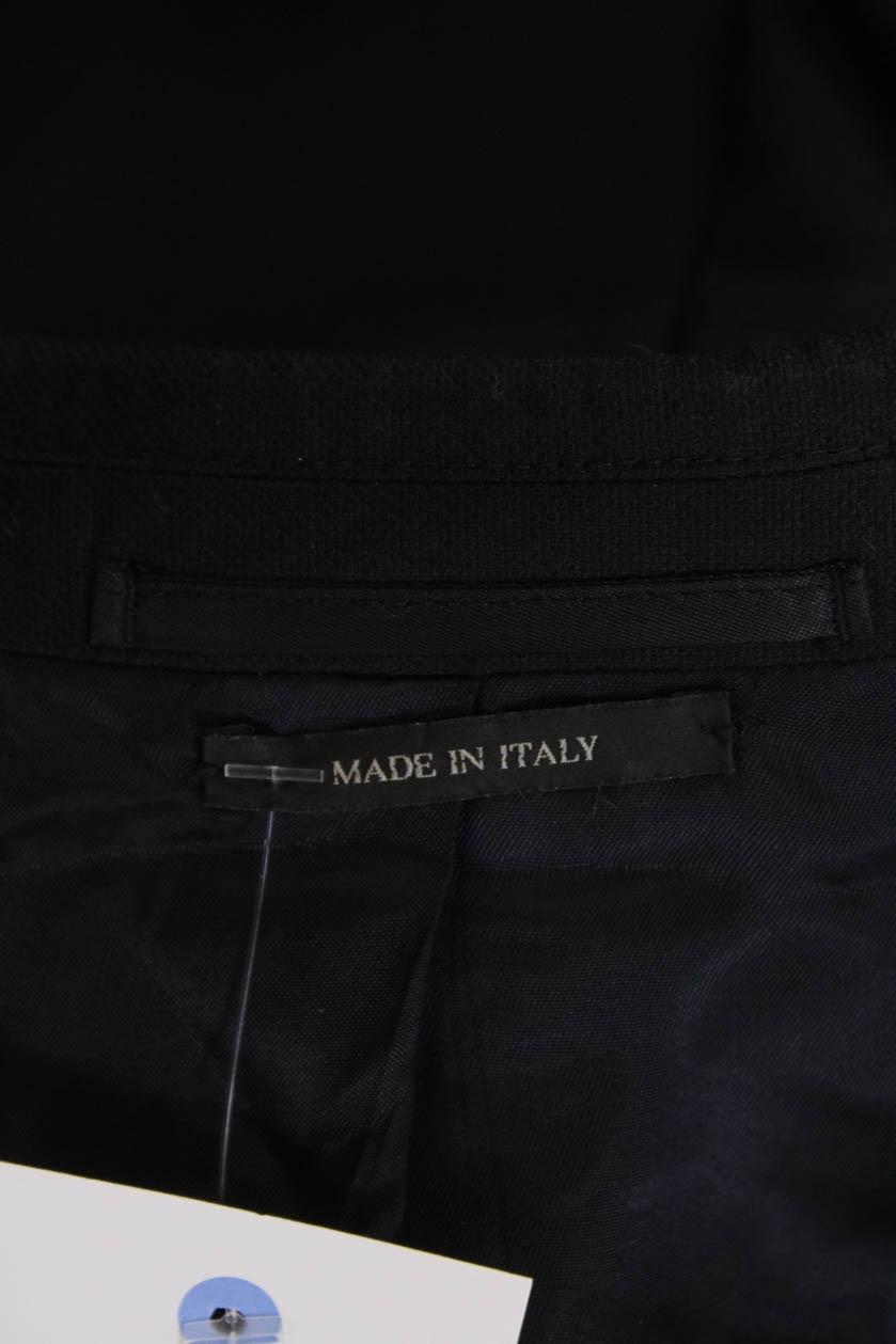 Prada Mens Wool Solid Single Breasted Lightweight… - image 7