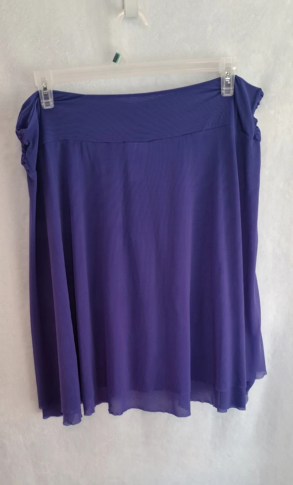 NUEVO CON ETIQUETAS Perfil Púrpura Traje de Baño Falda Mujer Talla XL Amatista Nuevo Elástico Fluido  Foto 2 de 4