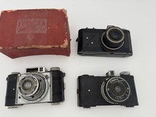 Lot Of 3 Candid Type Miniature Cameras Detrola Model K, Spartus Univex