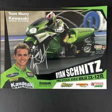 Ryan Schnitz Autographed Racing Card Handout NHRA Pro Stock Motorcycle Muzzy