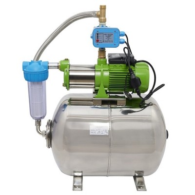 CHM GmbH  Hauswasserwerk Edelstahl 1100 Watt Kreiselpumpe + Pumpensteuerung 