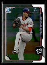 2015 Bowman Chrome Reynaldo Lopez Washington Nationals #BCP246