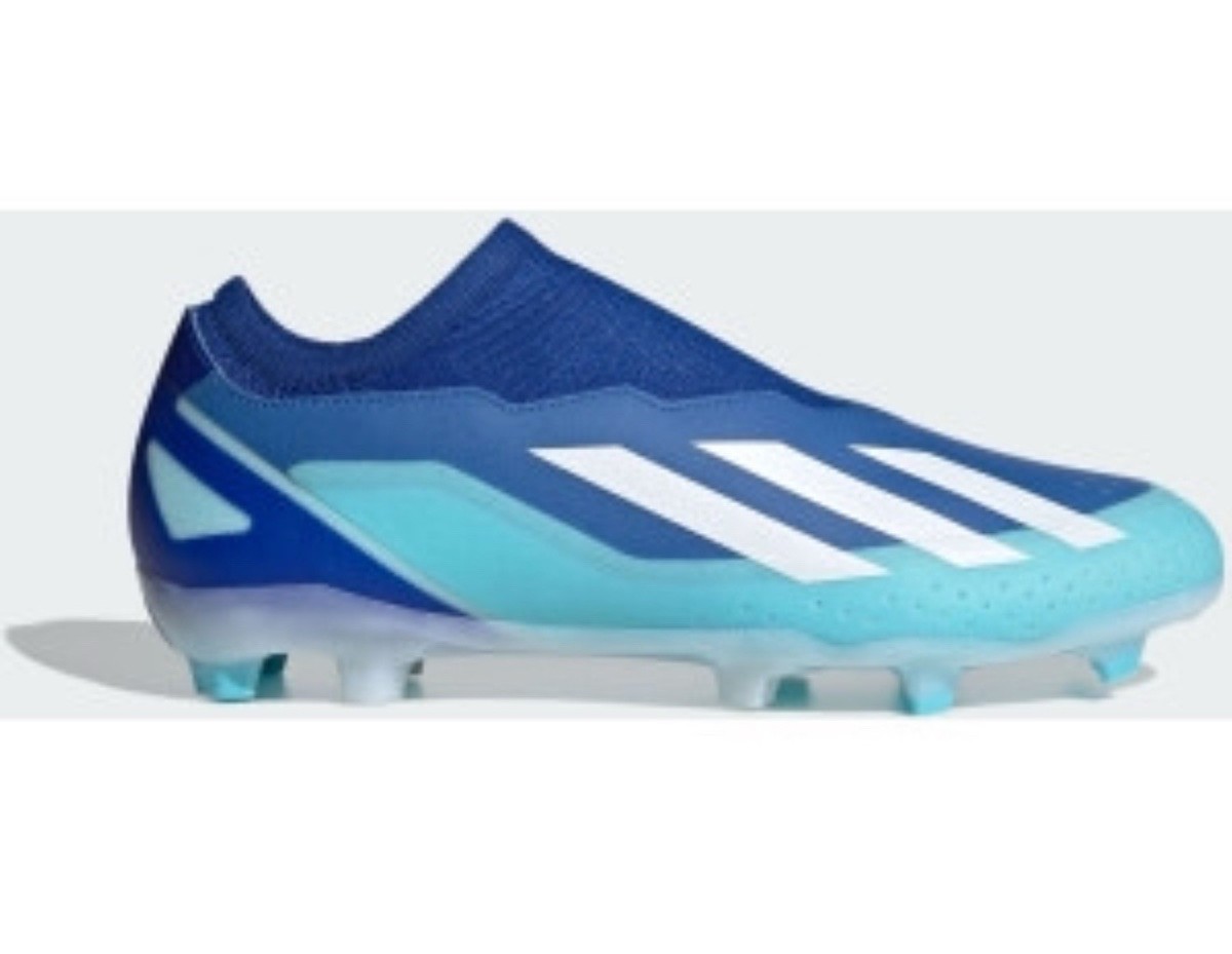 Adidas x Laceless Football Boots Men's Blue Size UK