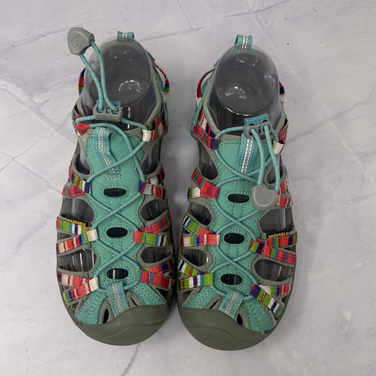 Keen Whisper Sandalo Sportivo Raya Fusion Multicolore Sandali Idro Ragazze Giovani Taglia 6