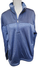 Callaway Weatherseries Golf 1/4 Zip Blue Pullover Size Medium