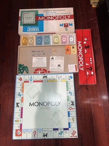 Vintage 1961 Parker Brothers Monopoly Original Board Game