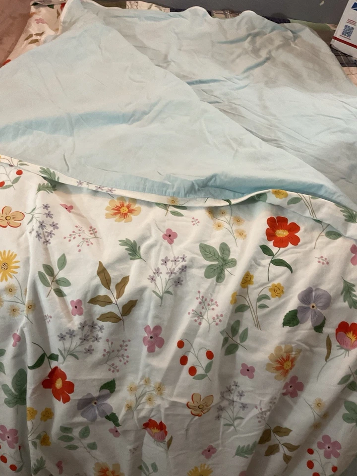 Самый очаровательный мягкий хлопок цветочный двойной пододеяльник - Изображение 3 из 4