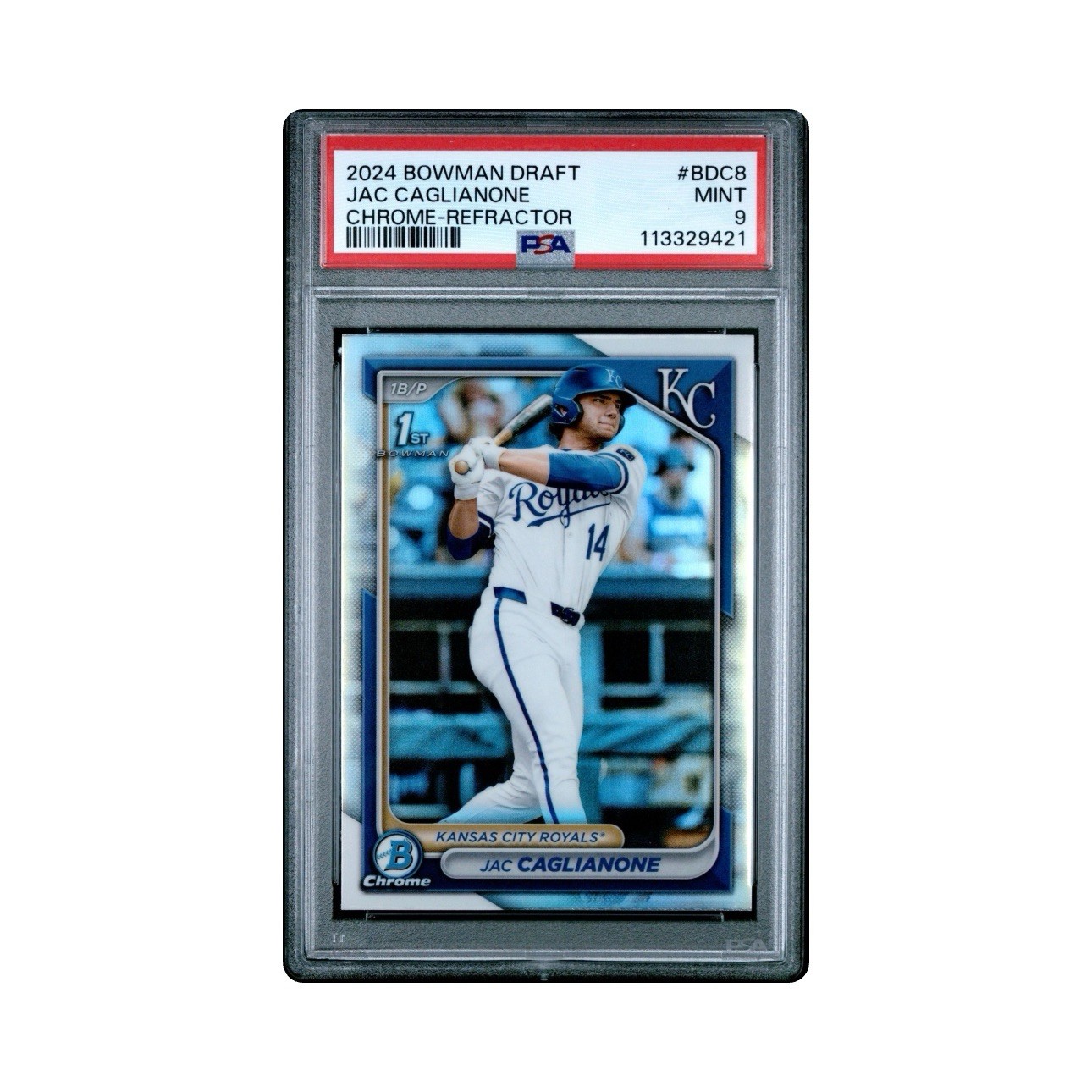 2024 Bowman Draft - Jac Caglianone Chrome Refractor PSA 9 #BDC-8