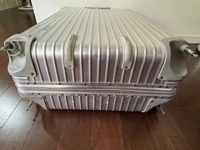 Rimowa Topas 104L Silver 4 wheels Carry Case Suitcase Difficult | eBay