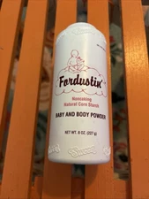 Vintage cornstarch Baby powder Condition-USED brand “Fordustin” by Sween 8 oz