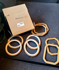 4 Sizes Imitated Wood Multiple Shapes Embroidery Hoop Set Plastic