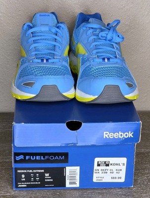 Reebok Fuel Extreme Women's Size 9 Running Jogging Shoes Blue Yellow J84684 NEW