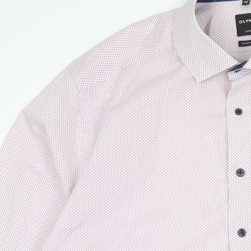Camisa Olymp Luxor Para Hombre Multicolor Talla 44 Calce Regular - Imagen 11 de 12