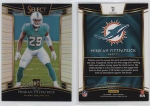 2018 Panini Select Concourse Silver Prizm Minkah Fitzpatrick #51 Rookie RC