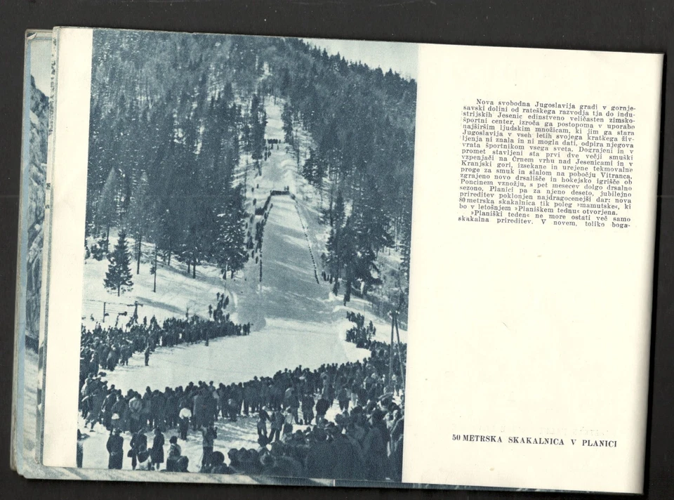 ESLOVENIA-CATÁLOGO DE LA PLANICA DE SALTO DE ESQUÍ, 36 PÁGINAS CON MATASELLOS 1949 Foto 4 de 4