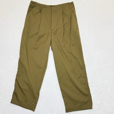 Standard Cloth Pant Green Mens 32 Urban Outfitters Jason Relaxed Pleated Trouser