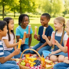 200 Pack Freezer Tubes,Bags to Make Ice Pops, Disposable Ice Popsicle Molds,P...