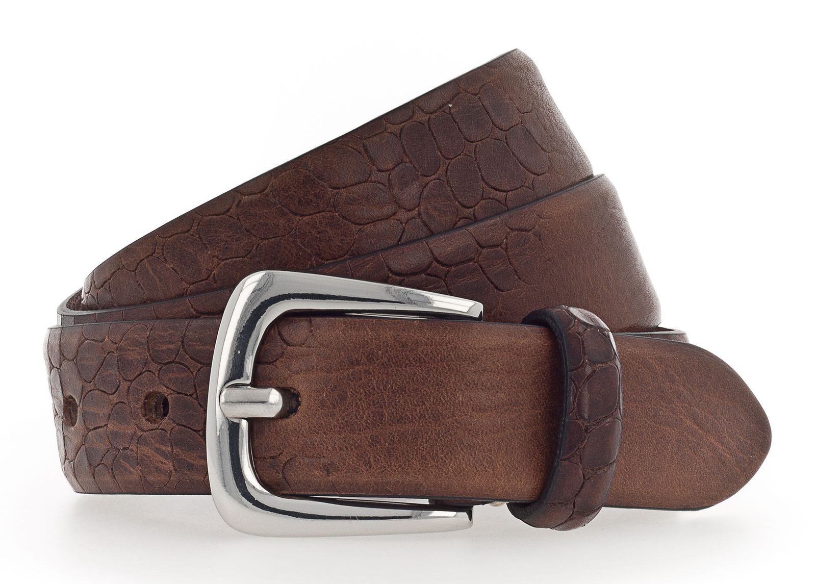 b.belt belt Charlisa Silver Belt W95 Darkbrown