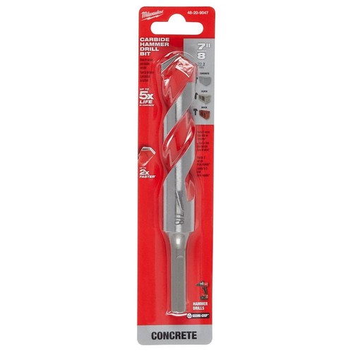 Milwaukee 48-20-9047 7/8" x 4" x 6" Carbide Hammer Drill Bit with POWER TIP