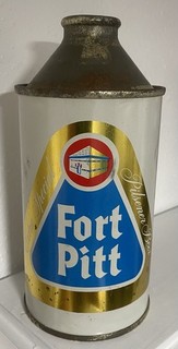 Fort Pitt Extra Special Pilsener Cone Top Antique Old Beer Can Pittsburgh PA Wow