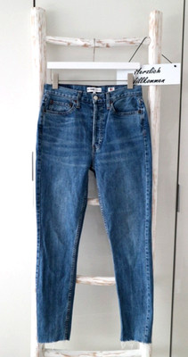 edle   RE/DONE    Jeans Gr. 28 blau ausgefraster Saum used sezane zara NP149.- 