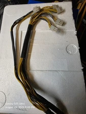 2 x PCIe 6Pin Powers Connector Cable for Bitmain Antminer APW7 APW3++ PSU