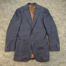 Suitsupply Hudson HL int Blazer - US size 32 R Wool Cashmere Blend Blue