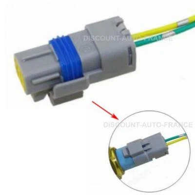 Connecteur pour electrovanne, Capteur Pression d'Huile de Direction, 9677899580 - Photo 1/4