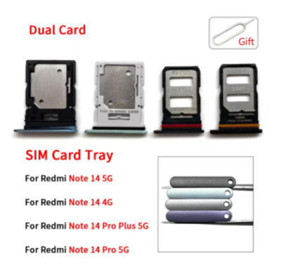 Tiroir Carte SIM Pour Xiaomi Redmi Note 14 Pro 5G / Poco X7 – Remplacement Qualité Origine, Avec Outil D’éjection – Vert
