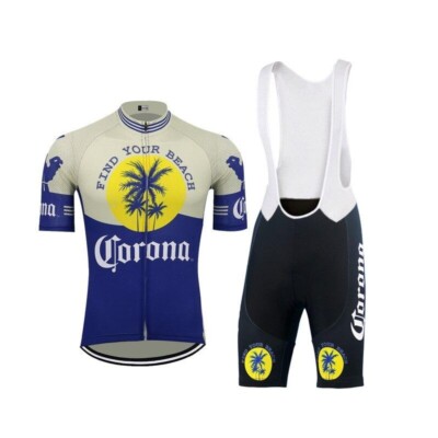 Corona Beer Retro Radtrikot Set Cycling Jersey